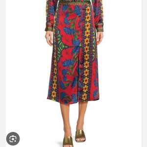 NWT Chelsea & Violet colorful Floral midi Skirt new